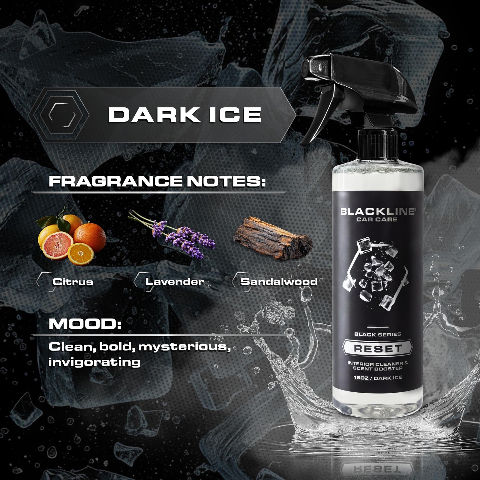 Blackline Luxury Scented Interior Cleaner Reset Deep 16 Fl Oz (Pack of 1)