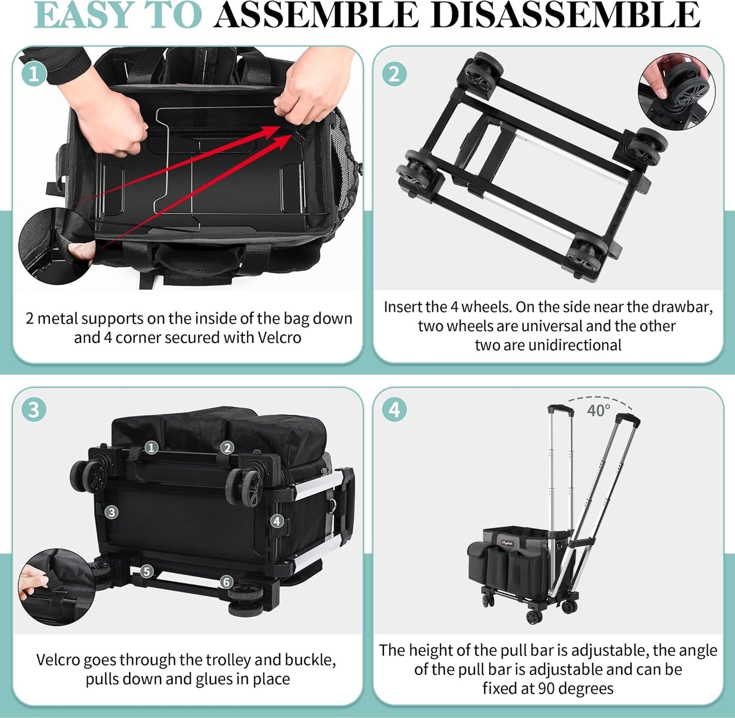 Large Capacity Wheeled Cleaning Caddy – Perfect for Home, Car, Office, and More