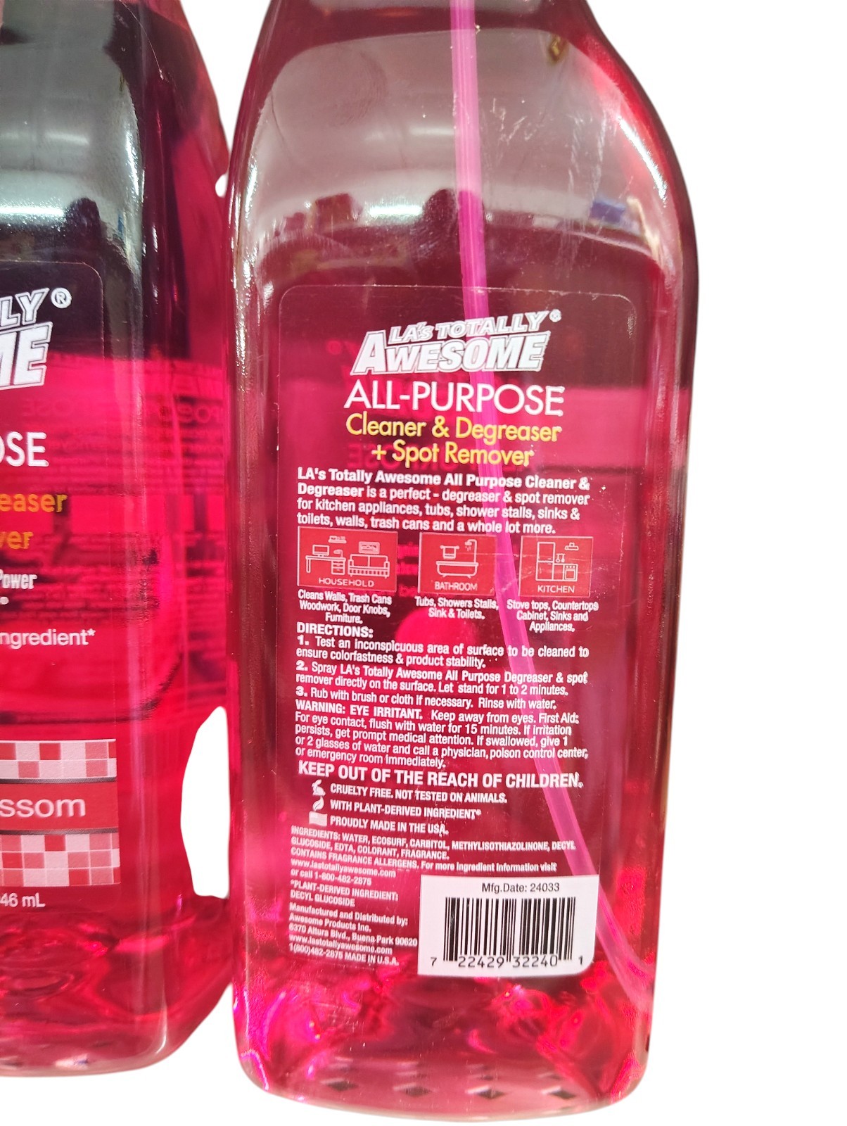 3 Pack LA’s Totally Awesome All Purpose Cleaner Cherry Blossom 32oz