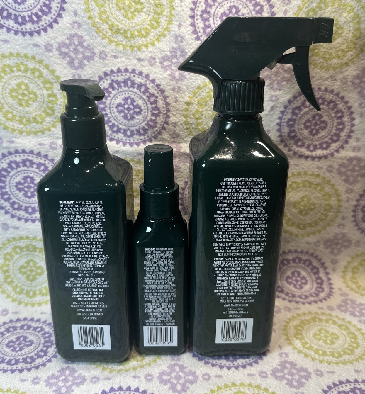Trader Joe’s Bergamot & Vetiver Holiday Cleaning Set | Brand New