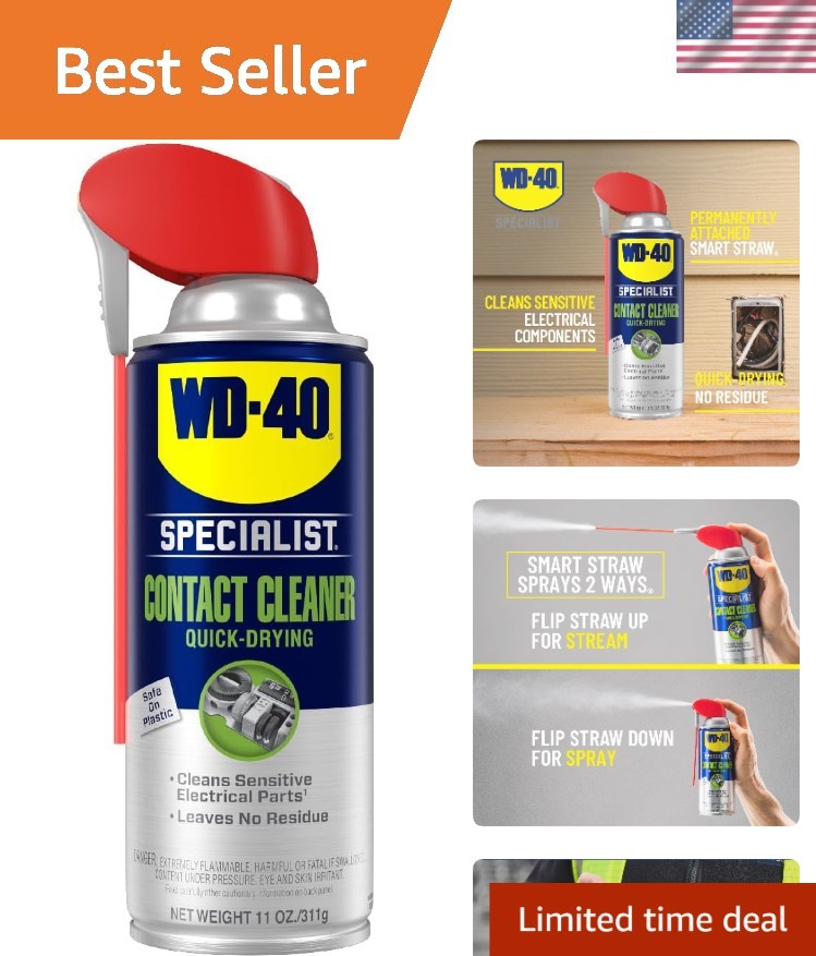 11 oz. WD-40 Specialist Contact Cleaner – Precision Spray for Metal & Plastic
