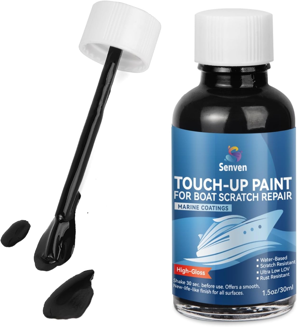 SENVEN Boat Paint Touch Up Pen High-Gloss Boat Scratch Repair Marine Topside …