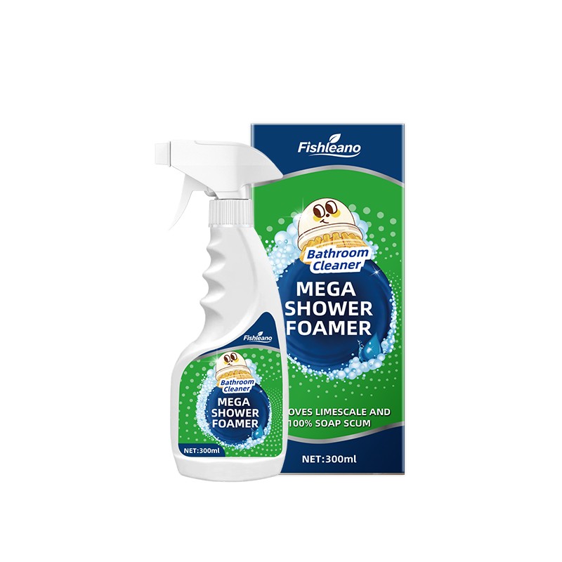 FISHLEANO Powerful Bathroom Foam Cleaner Bathtub & Tile Sterilizing Yellow Stain