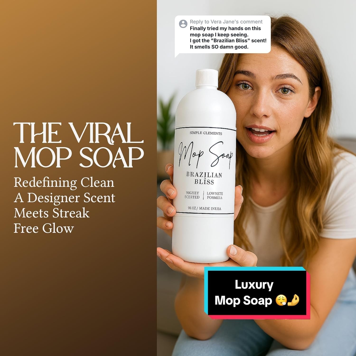 Mop Soap Highly Scented Fragrance, Long Lasting Luxury Floor Cleaner for Hard…