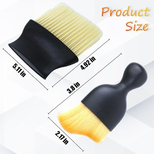 4 Pcs Auto Interior Dust Brush Set Soft Bristles Detailing Brush Color: Yellow