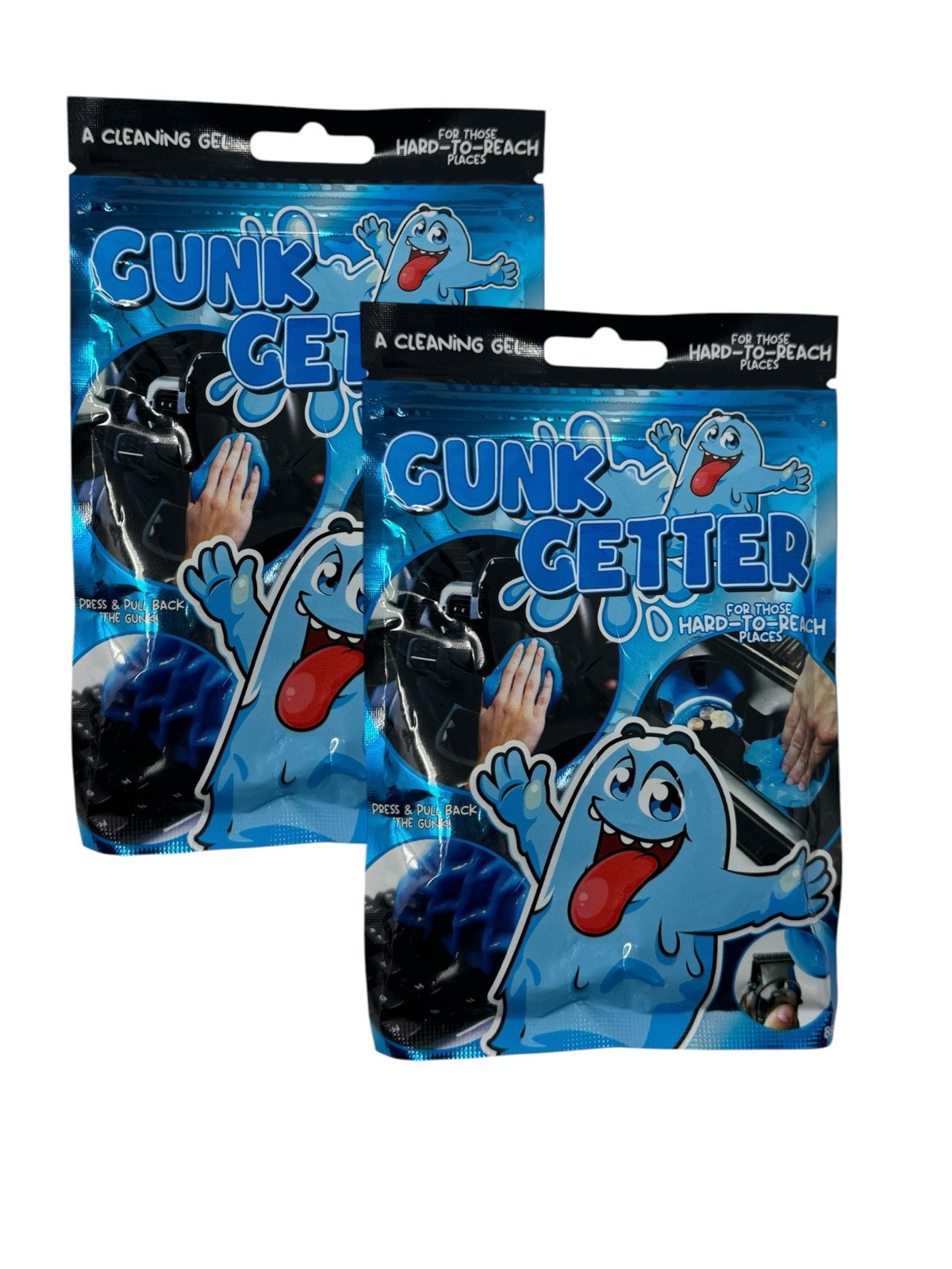 2-New Gunk Getter for Cleaning Gel for Those Hard to Reach Places