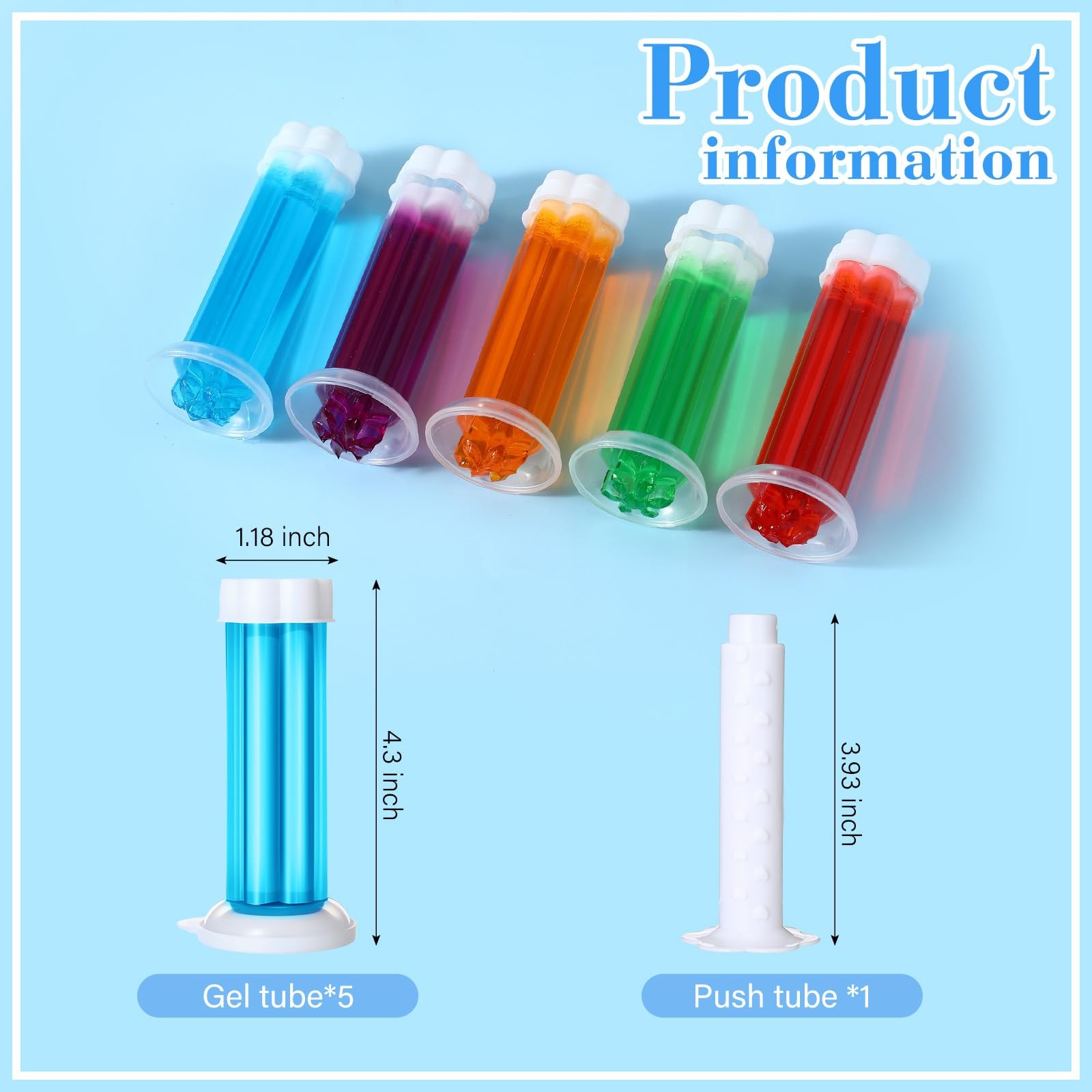 5 Pcs Flower Toilet Gels 70 Count 5 Kinds Stamp Bowl Gel Scent Toilet Stain R…