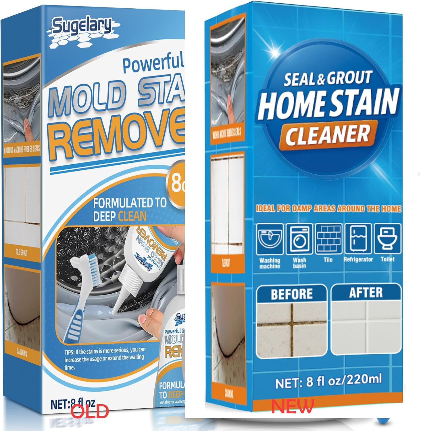 Mold Stain Cleaner Gel, 8 Fl Oz All-Purpose Gel for Home Use on Washing Machine