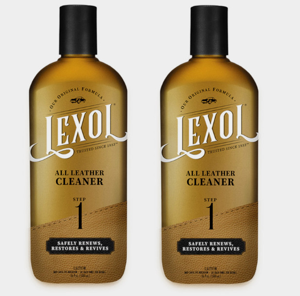 2pk Lexol STEP 1 Leather Conditioner 16.9 oz Safely Renew Restore Revive LXBCL16