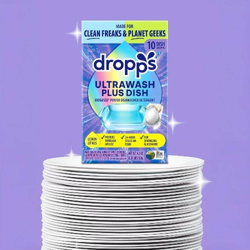 Dropps Lemon Citrus UltraWash Plus Biobased Dishwasher Detergent Pods – 10ct