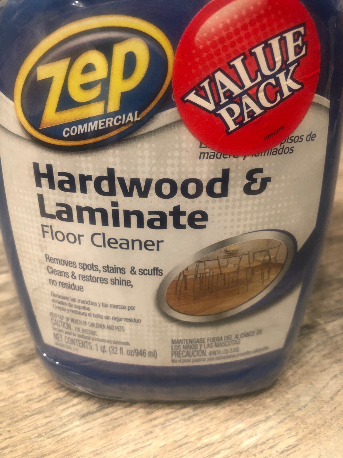 Zep 32 Oz Commercial Hardwood Laminate Wood Floor Cleaner Value Pack 2 Count New