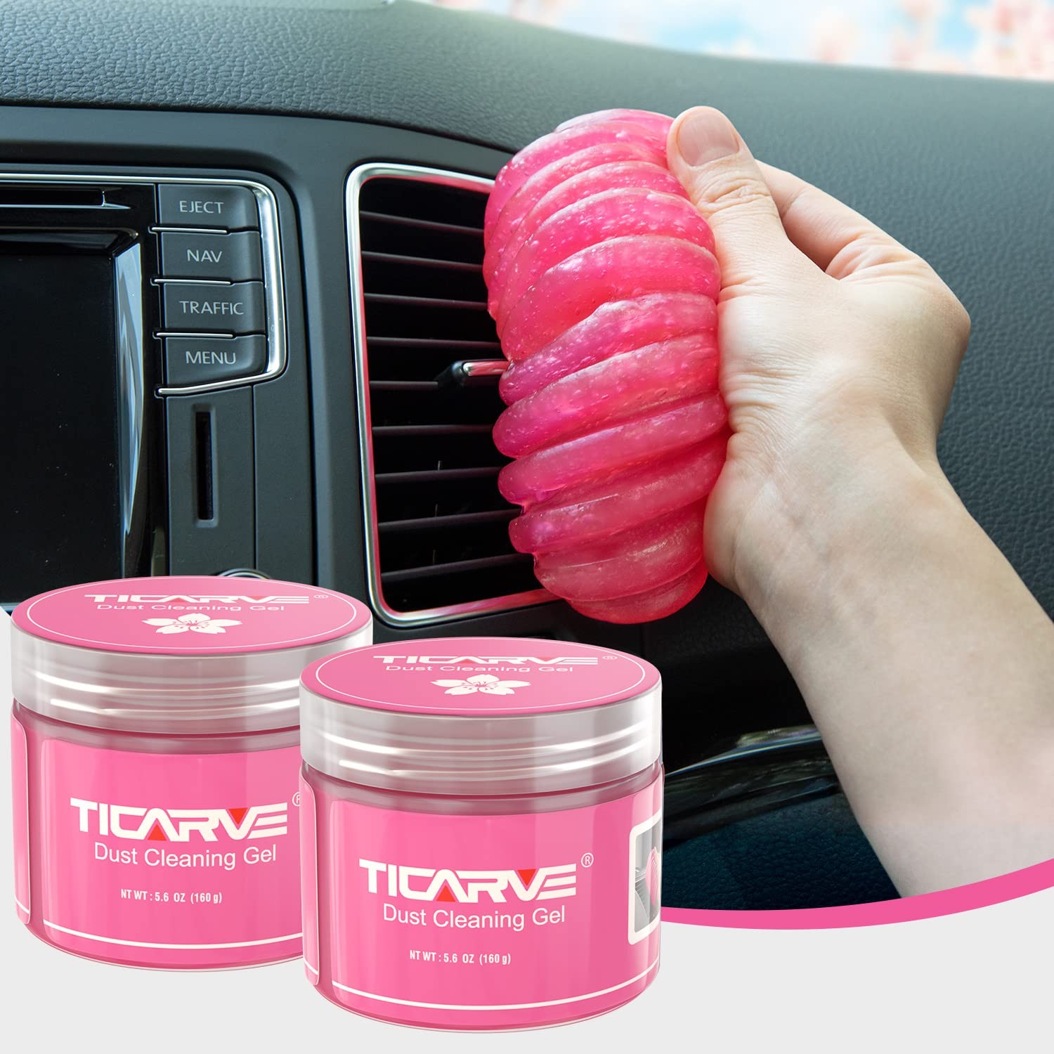 TICARVE 2Pack Cleaning Gel Car Putty Car Clean Putty Gel Auto Tools Car Interior