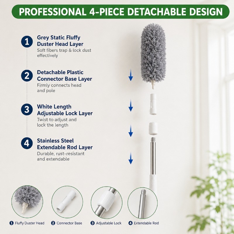 Bendable Cleanable Electrostatic Precipitation Brush