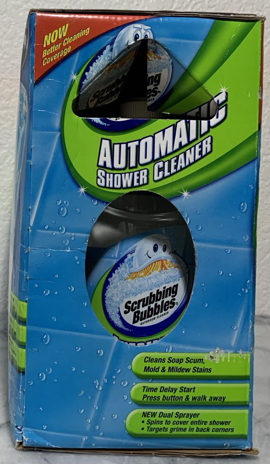 Scrubbing Bubbles Automatic Shower Cleaner Dual Sprayer 2 Refills Bottles NEW