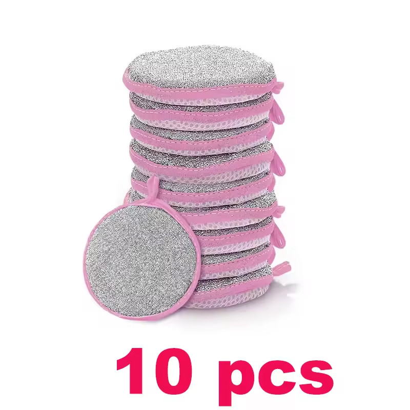 Double Sided Dishwashing Sponge Non Scratch Kitchen Cleaning Scouring Pad 1-20pc