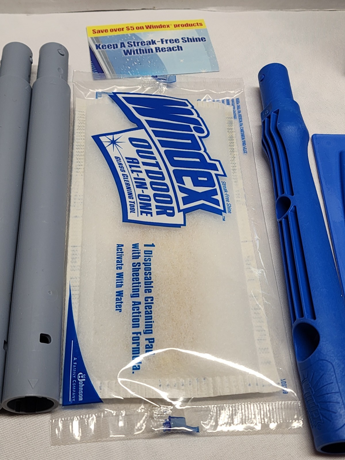 NEW Windex Outdoor All In One Glass and Window Cleaner Tool Starter Kit