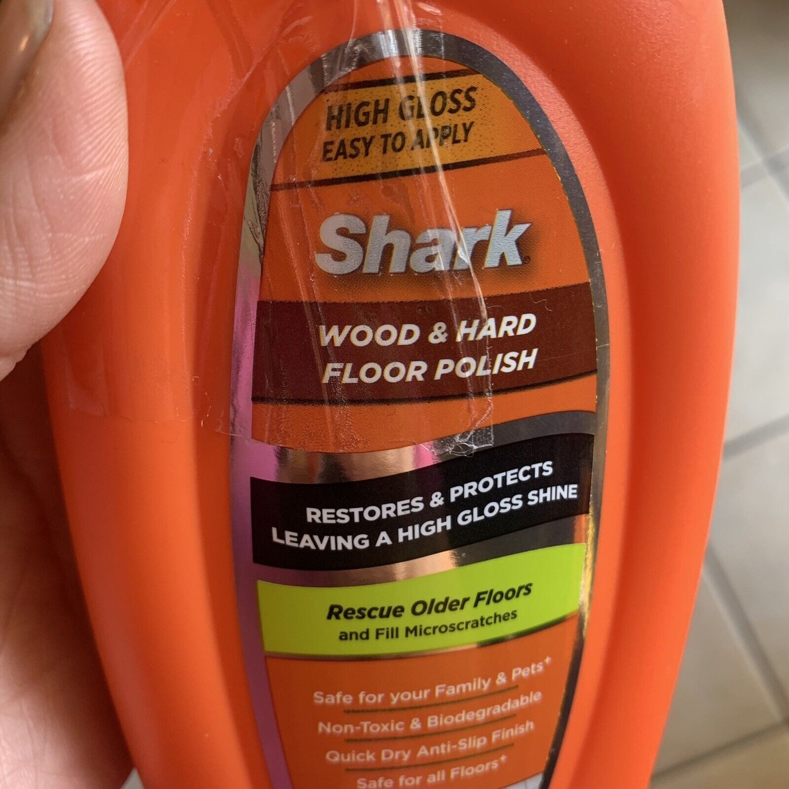 SHARK Wood And Hard Floor Polish 16 Fl Oz High Gloss Restores and Protects NEW