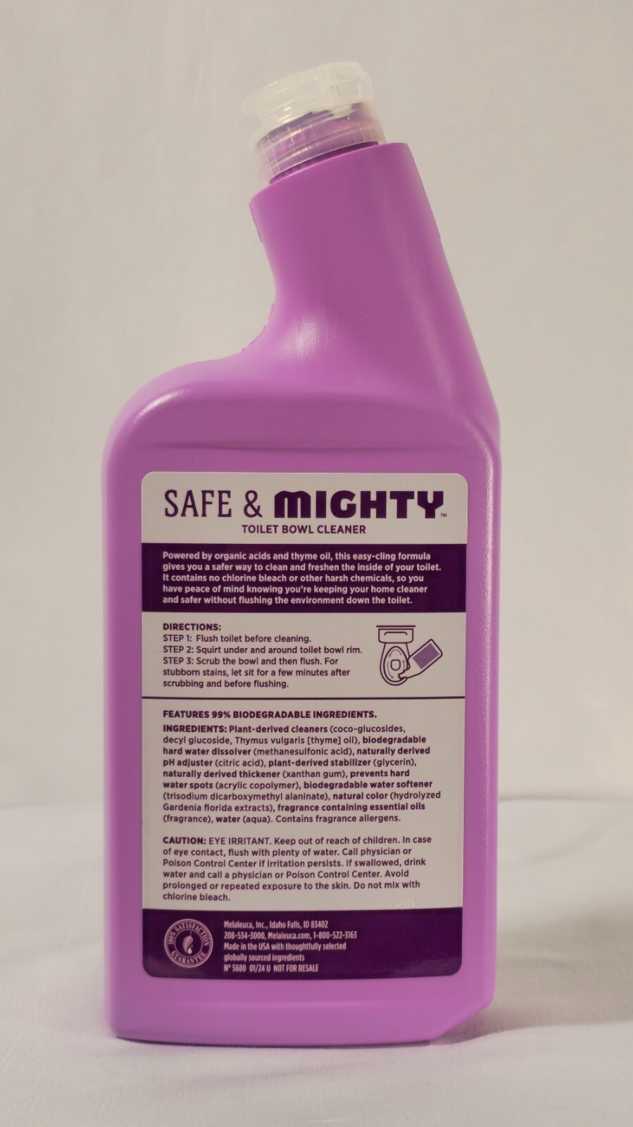 Ecosense Safe & Mighty Toilet Bowl Cleaner 99% Biodegradable Ingredients-18 FlOz