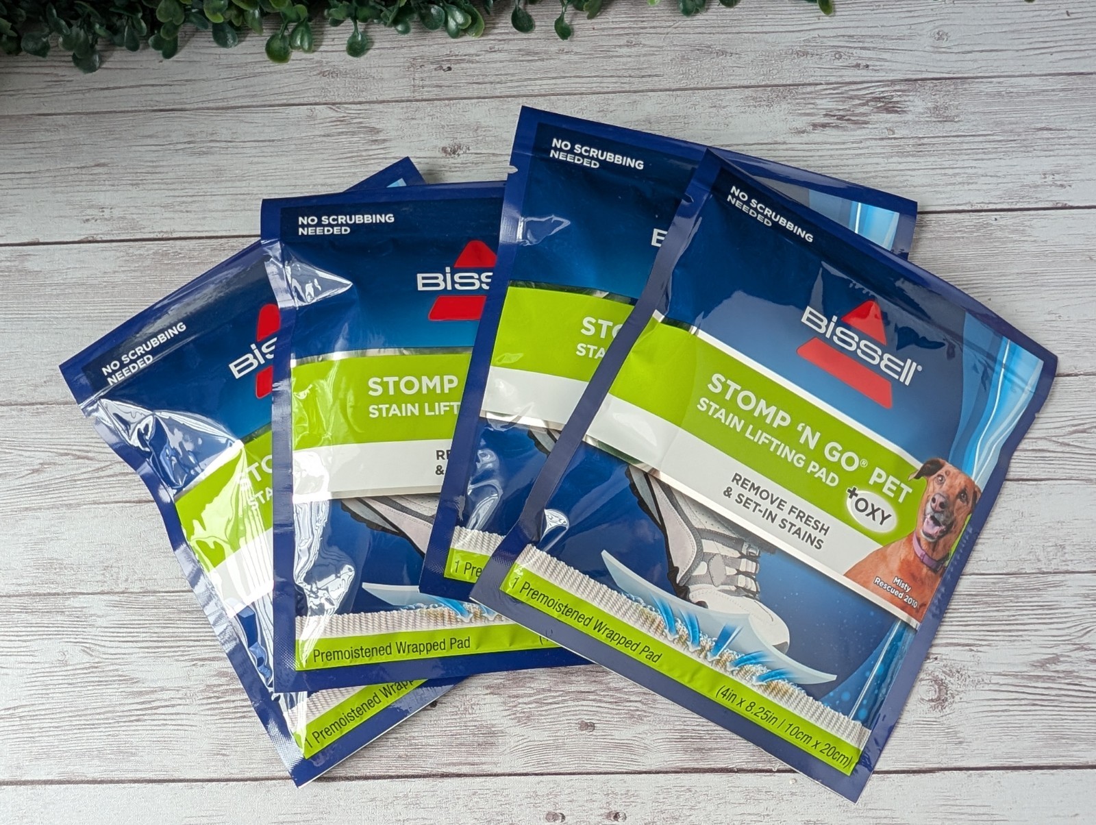 Bissell 4 Pack Stomp n Go Pet Stain Lifting Pad OXY NEW SEALED Discontinued