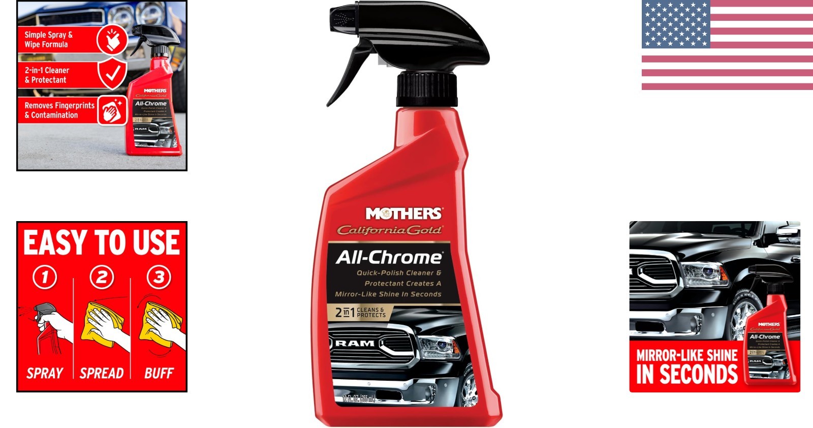 California Gold 12oz All-Chrome Polish – Ultimate Shine & Protection for Chrome