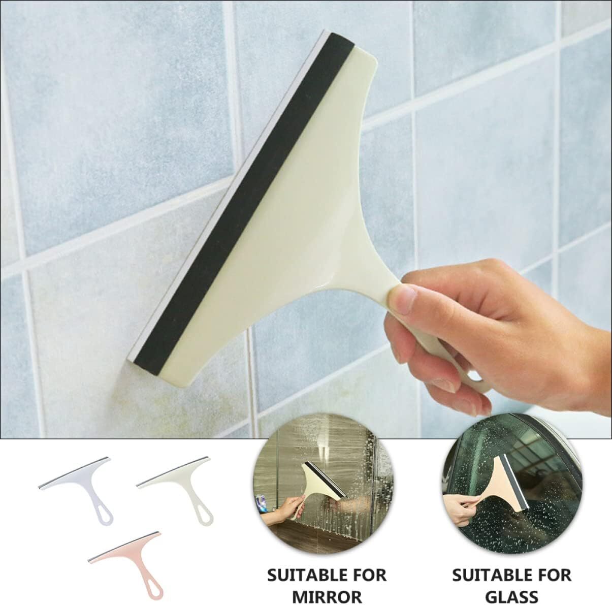 Glass Window Wiper Cleaner Squeegee Shower Screen Mirror Home Blade Brush LOT