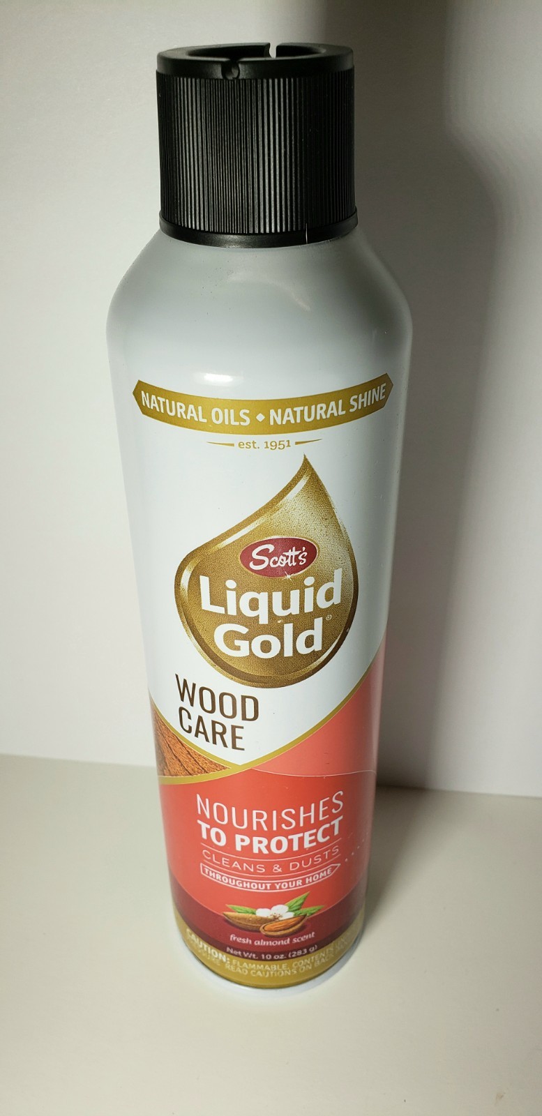 Scotts LIQUID GOLD Wood Cleaner & Preservative 10 oz Almond Scent Orig Formula