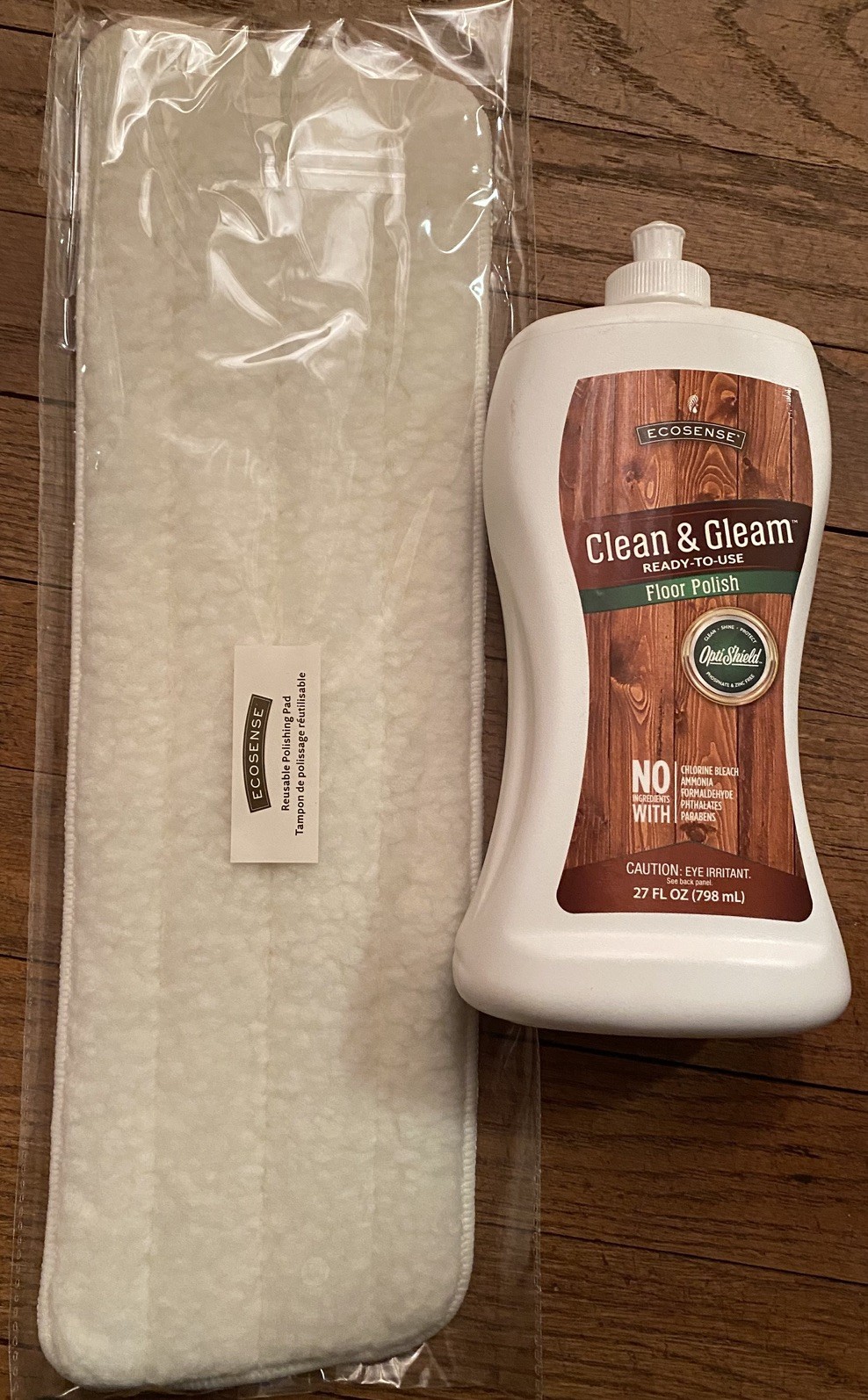 Melaleuca Clean and Gleam Ready to Use Floor Polish SEALED 27 fl oz w/ pad