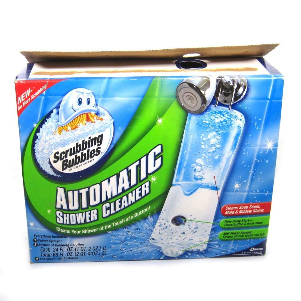 Scrubbing Bubbles Automatic Shower Cleaner With 2 Bottles Fresh Scent Open Box