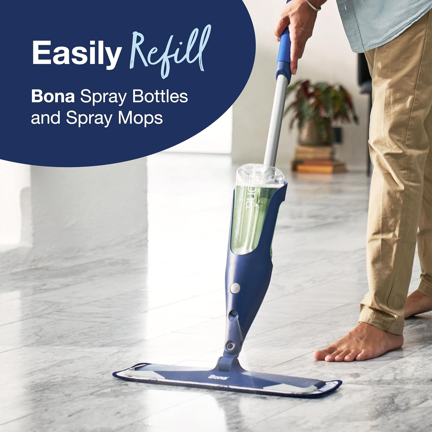 Bona Multi-Surface Floor Cleaner Refill 128oz Unscented Spray Mop Solution