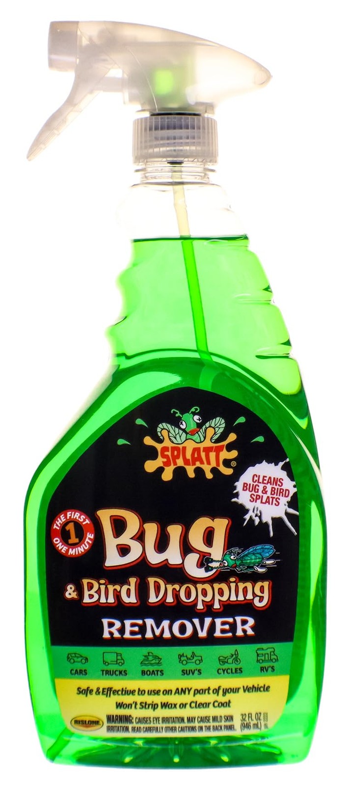 Splatt Bug and Bird Dropping Remover, 32 Fl Oz, (Pack of 1)