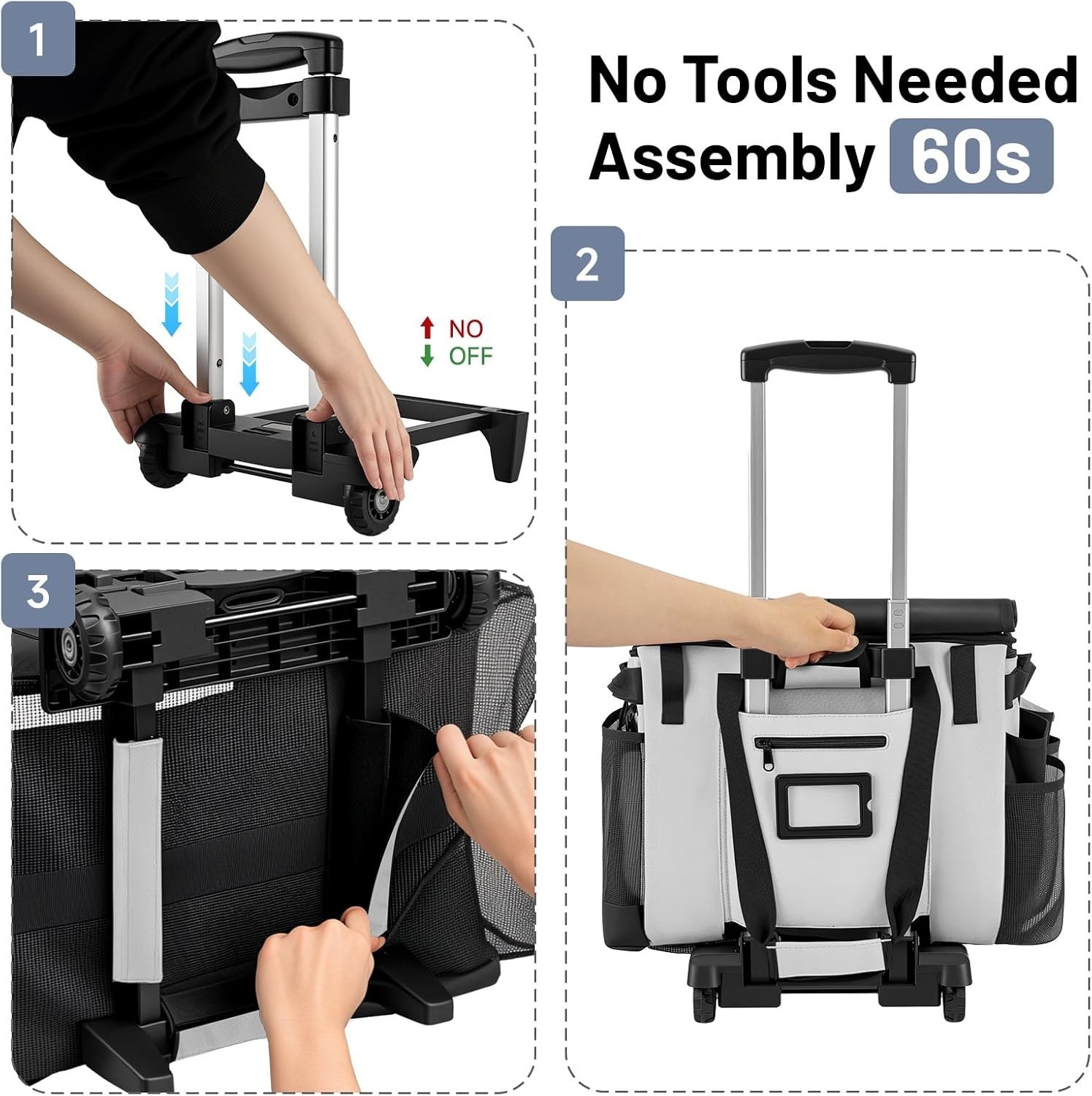 Large Rolling Cleaning Caddy with Wheels – Portable Organizer for Professionals