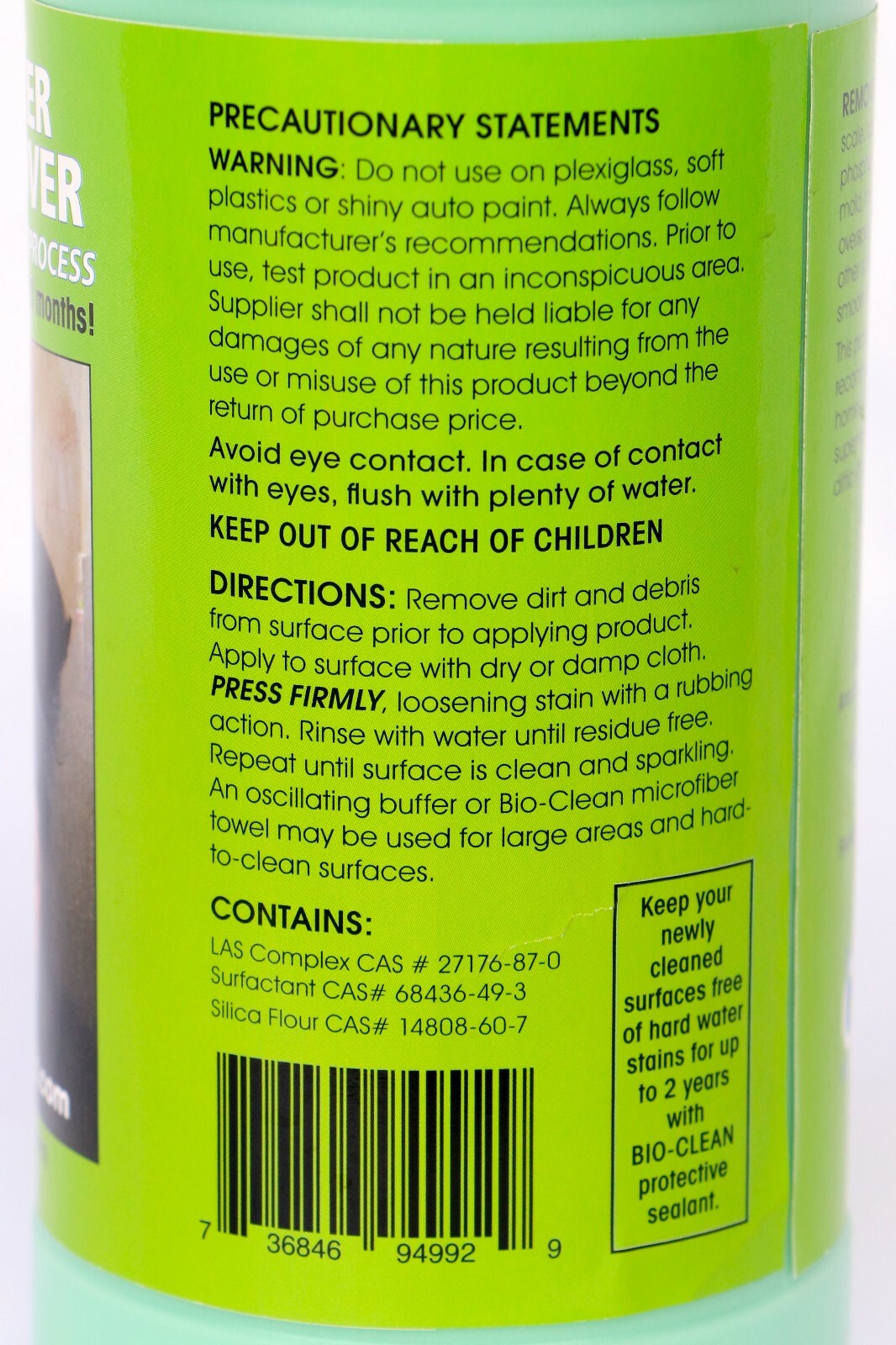 Hard Water Stain Remover Bioclean 40 oz- Cleans mold stains,Glass&Other Surfaces