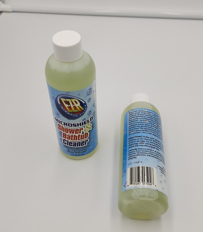 EZR Miracle Shower Tub Cleaner Enzymatic 8oz Pack Of 2 New