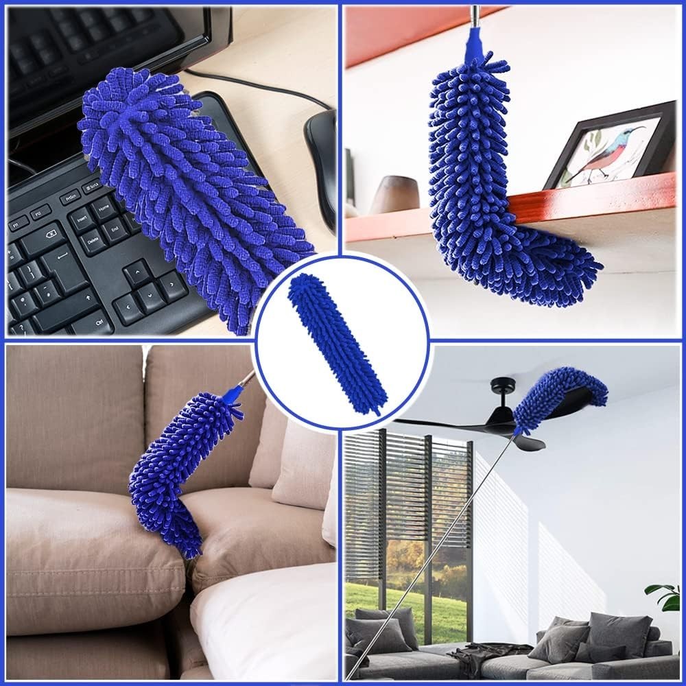 Washable Microfiber Duster with Detachable Head – 8PCS for Versatile Use