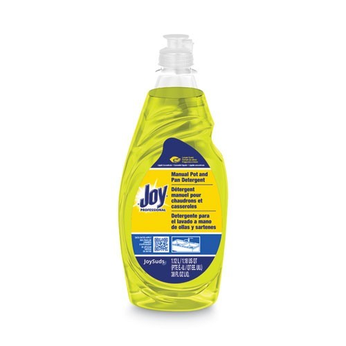 Joy 45114 Dishwashing Liquid, Lemon Scent, 38 oz Bottle, 8/Carton