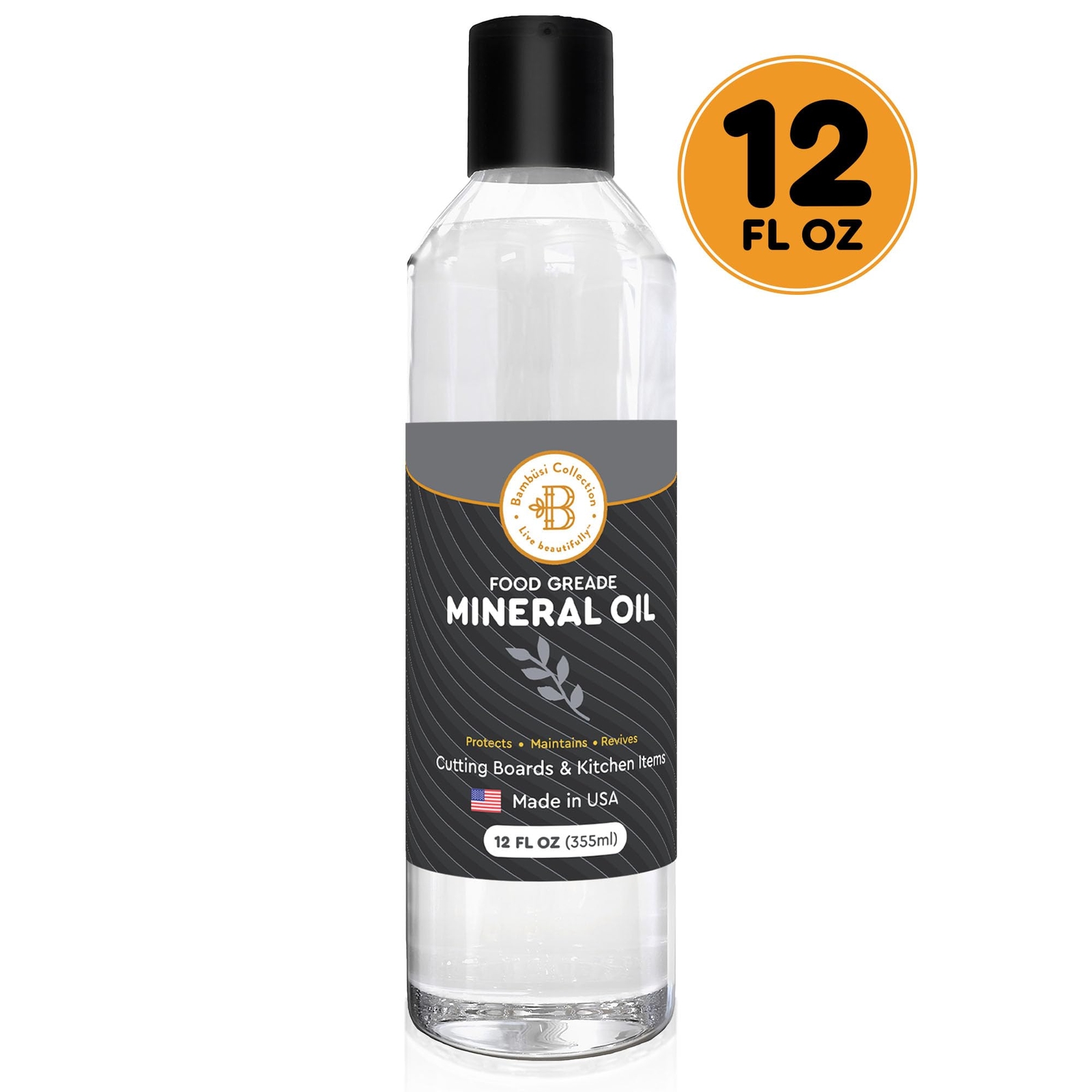 Cutting Board Oil – 12oz Food Grade Mineral Oil for Wood Cutting Board