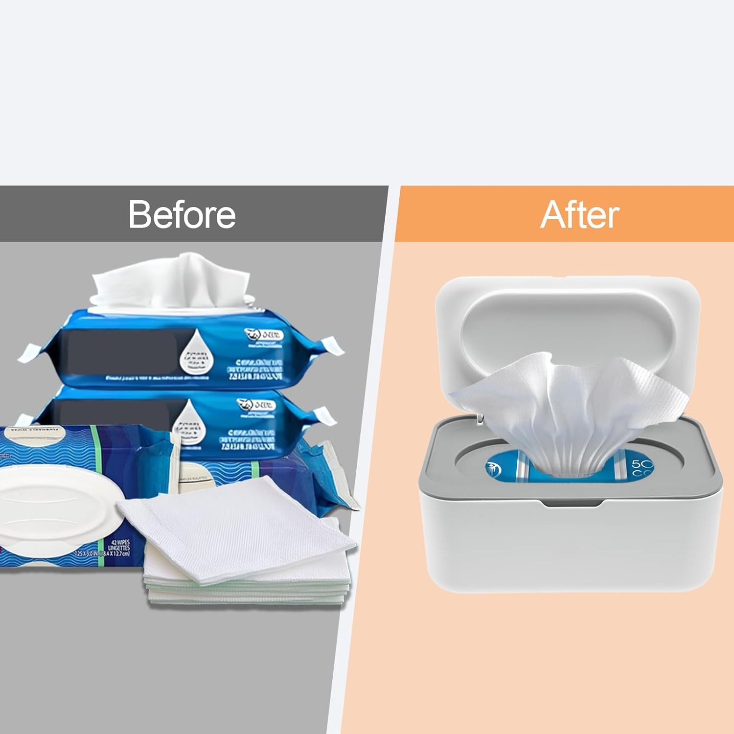 Flushable Wipes Dispenser Compatible W/ Cottonelle Wipe Holder Bathroom W/