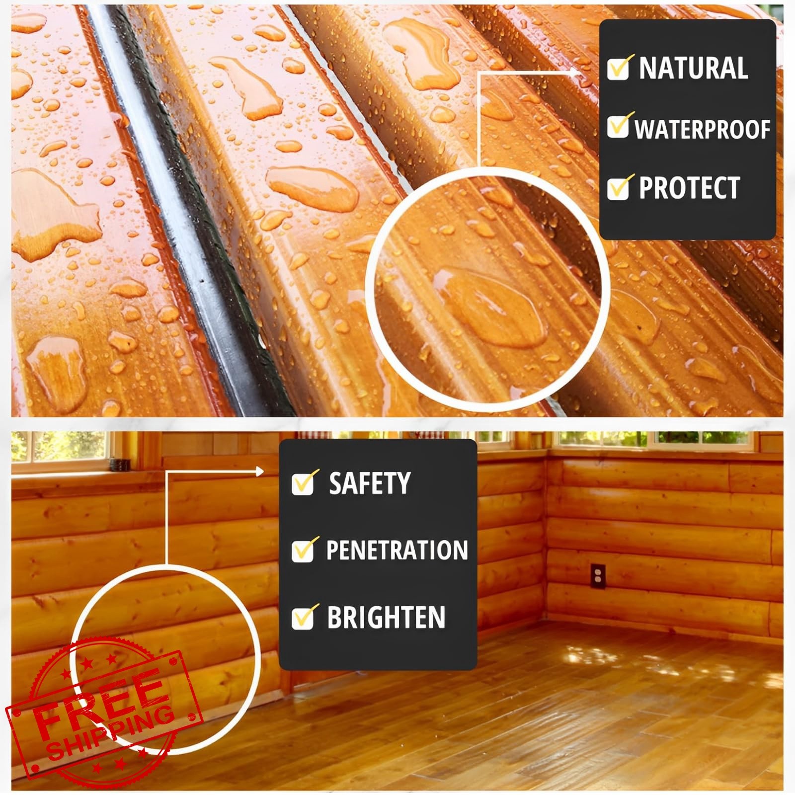 8oz 100% Pure Tung Oil for Wood Outdoor with Brush, Safe Food Grade Tung Oil …