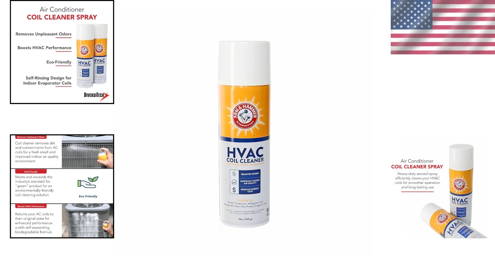 19 fl. oz Eco-Friendly Coil Cleaner – Enhance HVAC Performance & Eliminate Odors