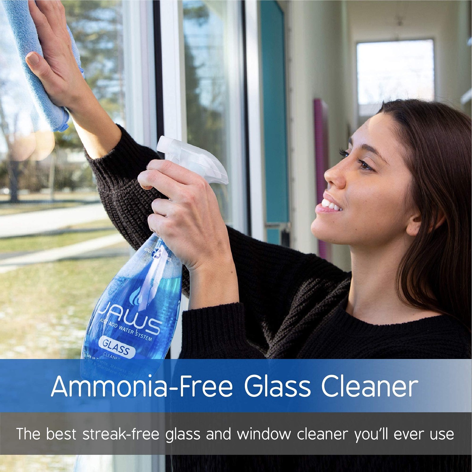 Bathroom Cleaning Kit. Refillable Cleaning Supplies.