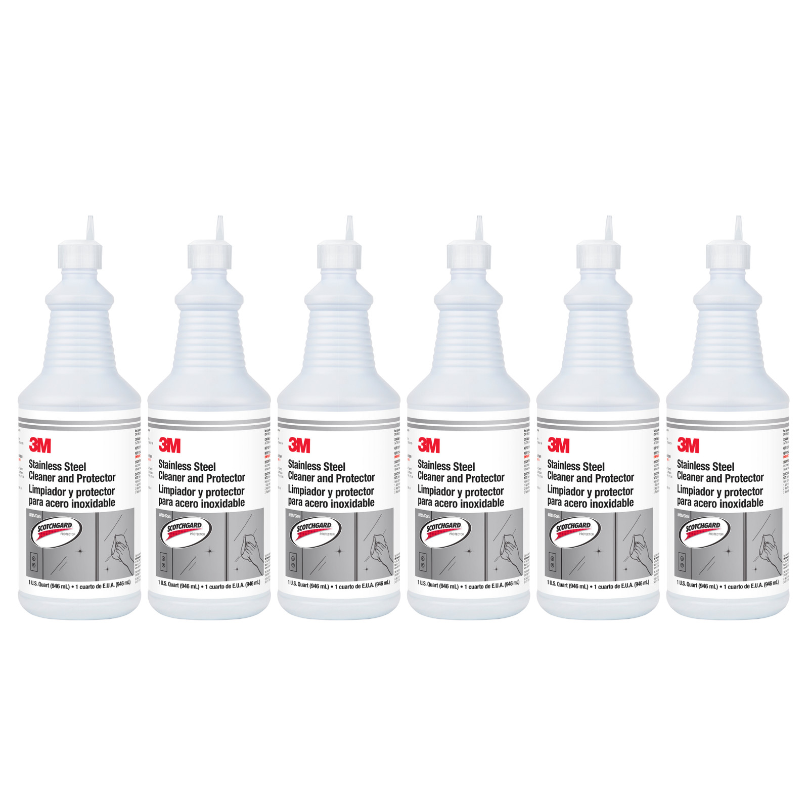 3M Stainless Steel Cleaner & Protector with Scotchgard [Flip-Top Cap]: 32 ounces