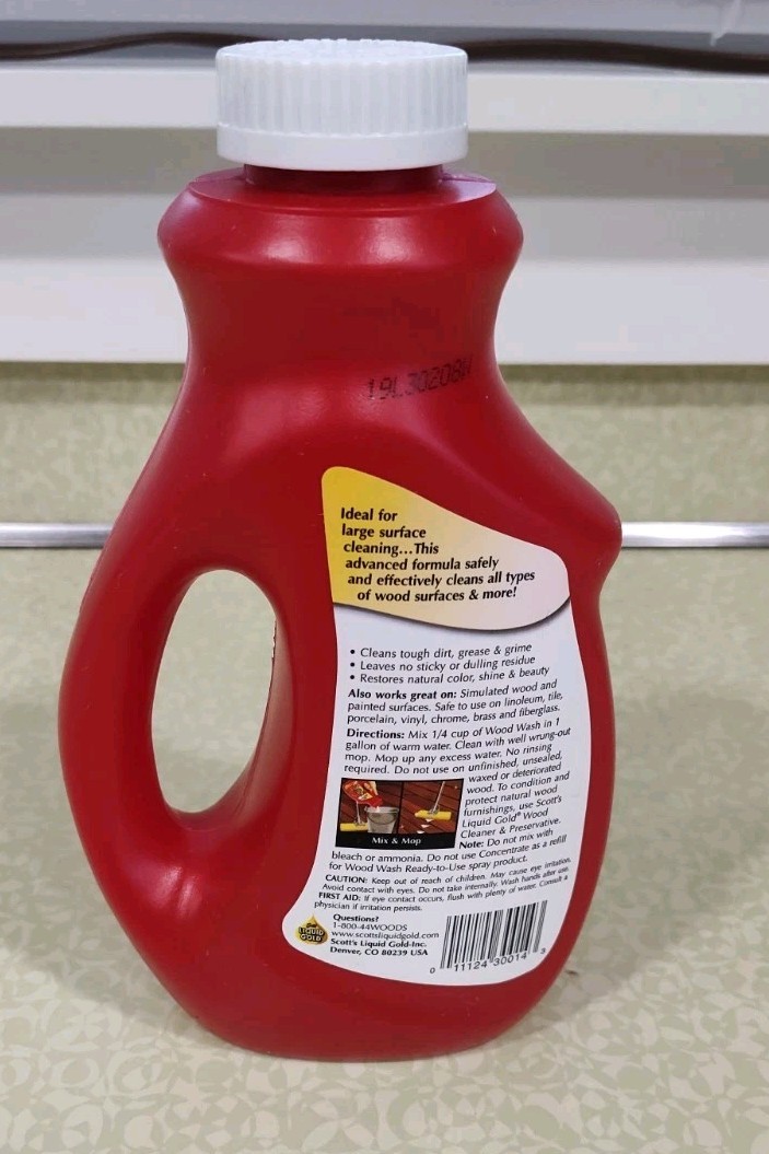 Scott’s Liquid Gold Wood Wash Concentrate Floor Cleaner Discontinued Sealed