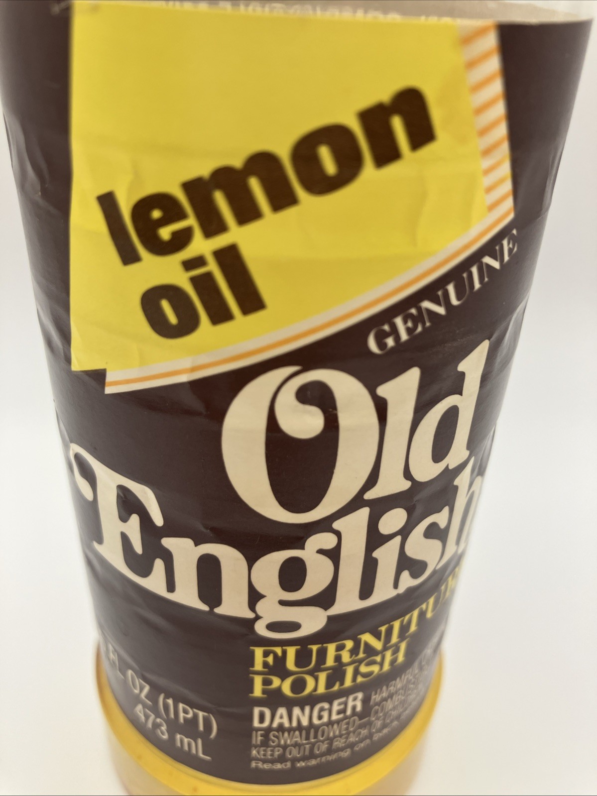 Vintage Old English Lemon Oil Furniture Polish 16 fl oz ~ 50% Full – Made In USA