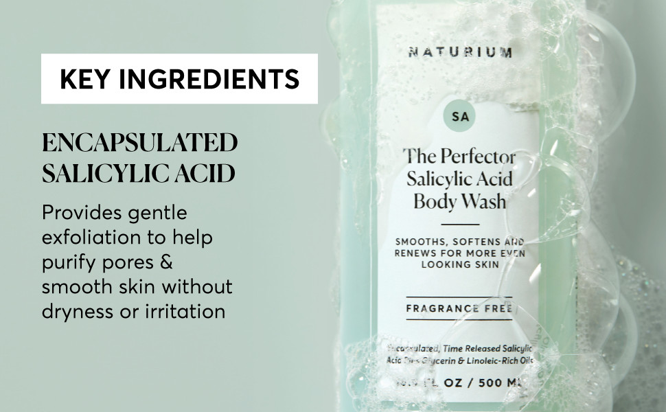 The Perfector Salicylic Acid Body Wash, Gentle & Smoothing Cleanser, 16.9 oz