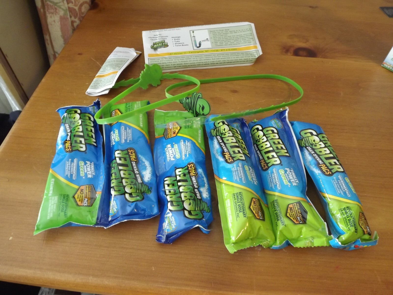 6 PACKETS GREEN GOBBLER 2 SNAKES 44.3oz total PRE-MEASURED PACS