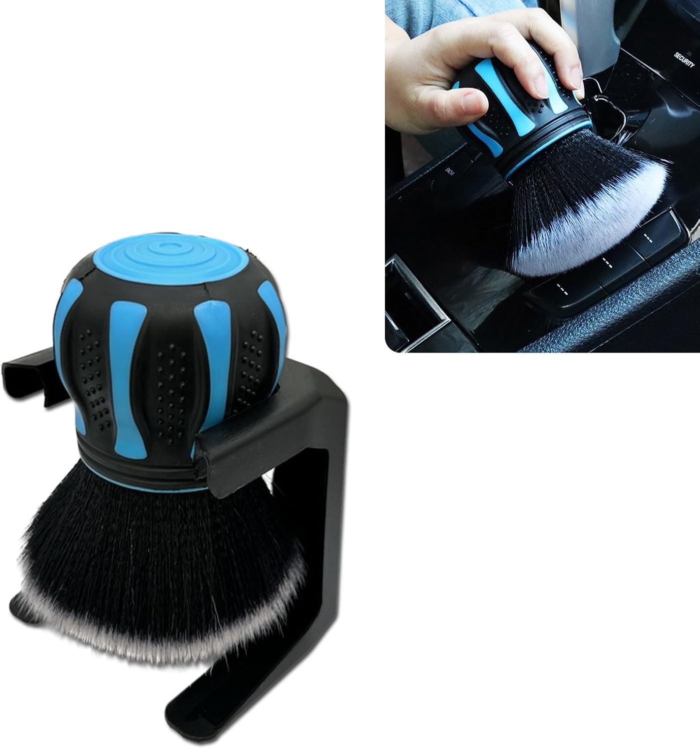 Interior Brush, Soft Bristles with Storage Rack, Beauty Size: 1 PcColor: Blue