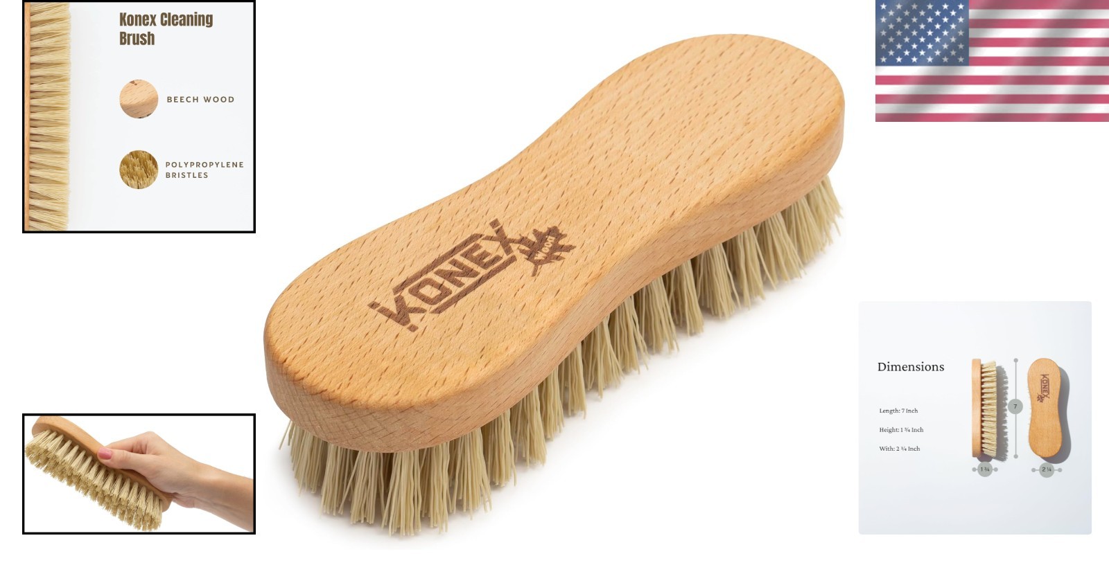 Lightweight Handheld Scrub Brush with Angled Bristles for Efficient Cleaning