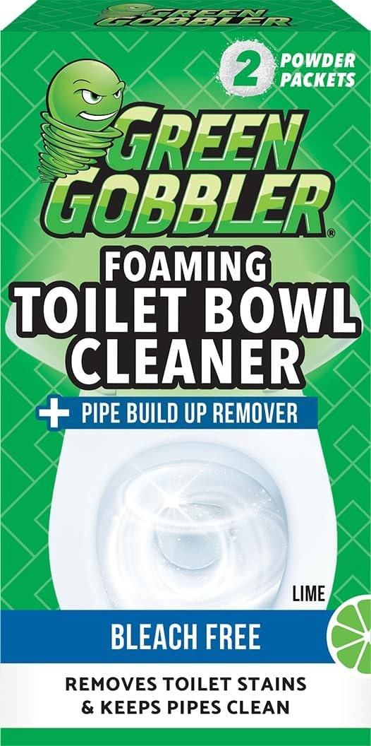 Green Gobbler 5-in-1 Foaming Toilet Bowl Cleaner + Pipe Build-up Remover,