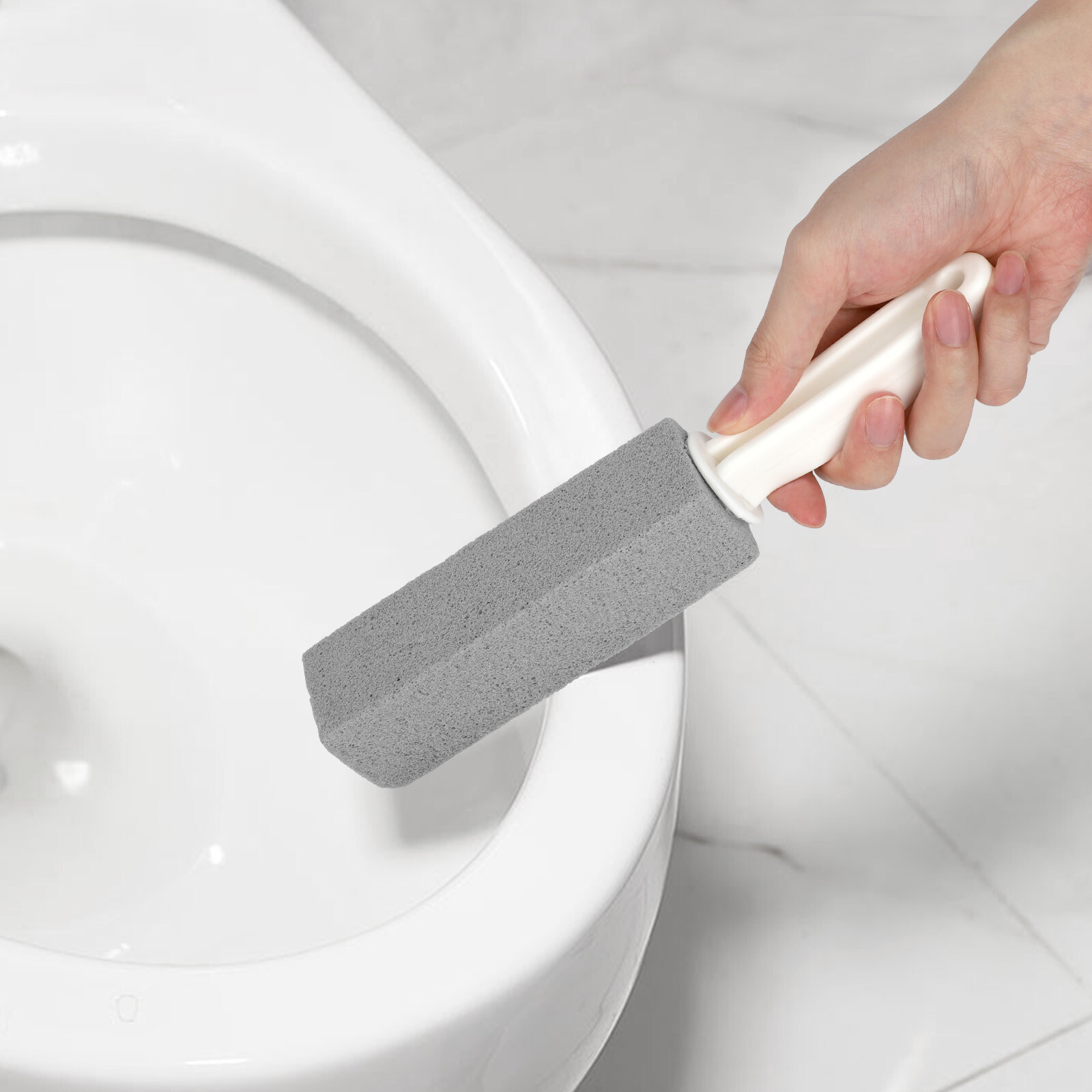 2 Pcs Pumice Stone Cleaning Heavy Duty Handle Toilet Scouring Stain Remover Tool