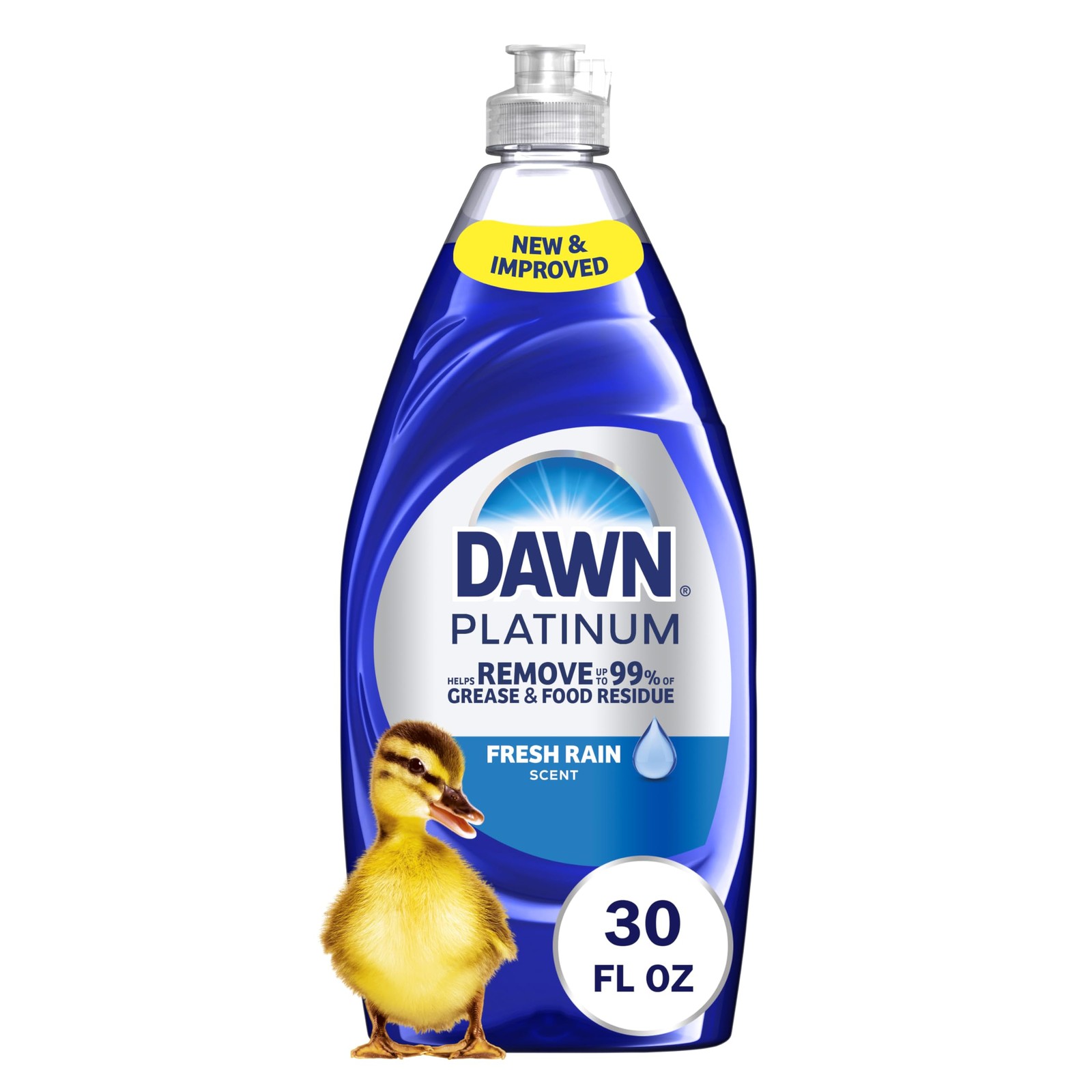Platinum Dish Soap Fresh Rain Scent Liquid Dishwashing Detergent, Powerful Di…